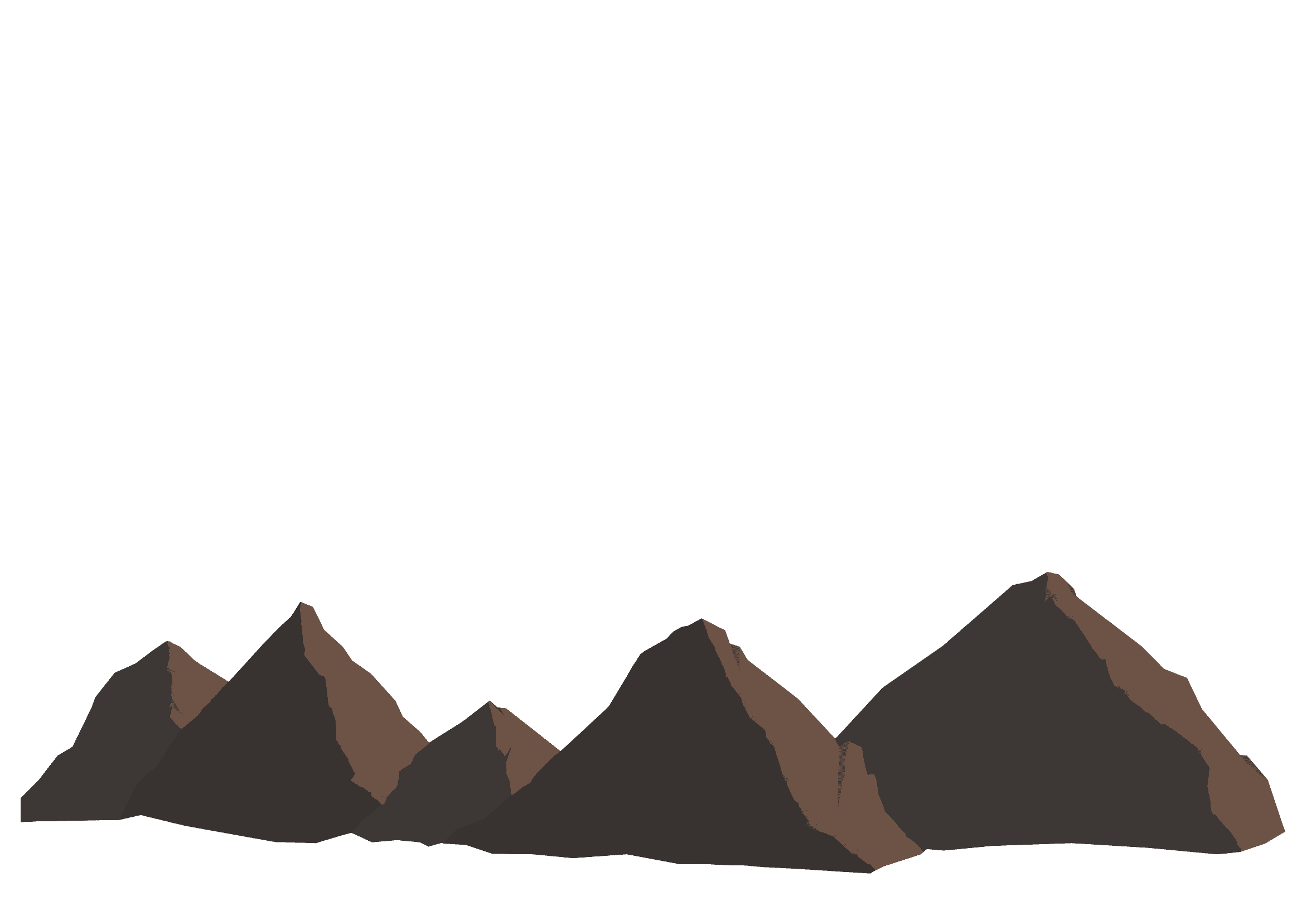 Illustration von Bergen