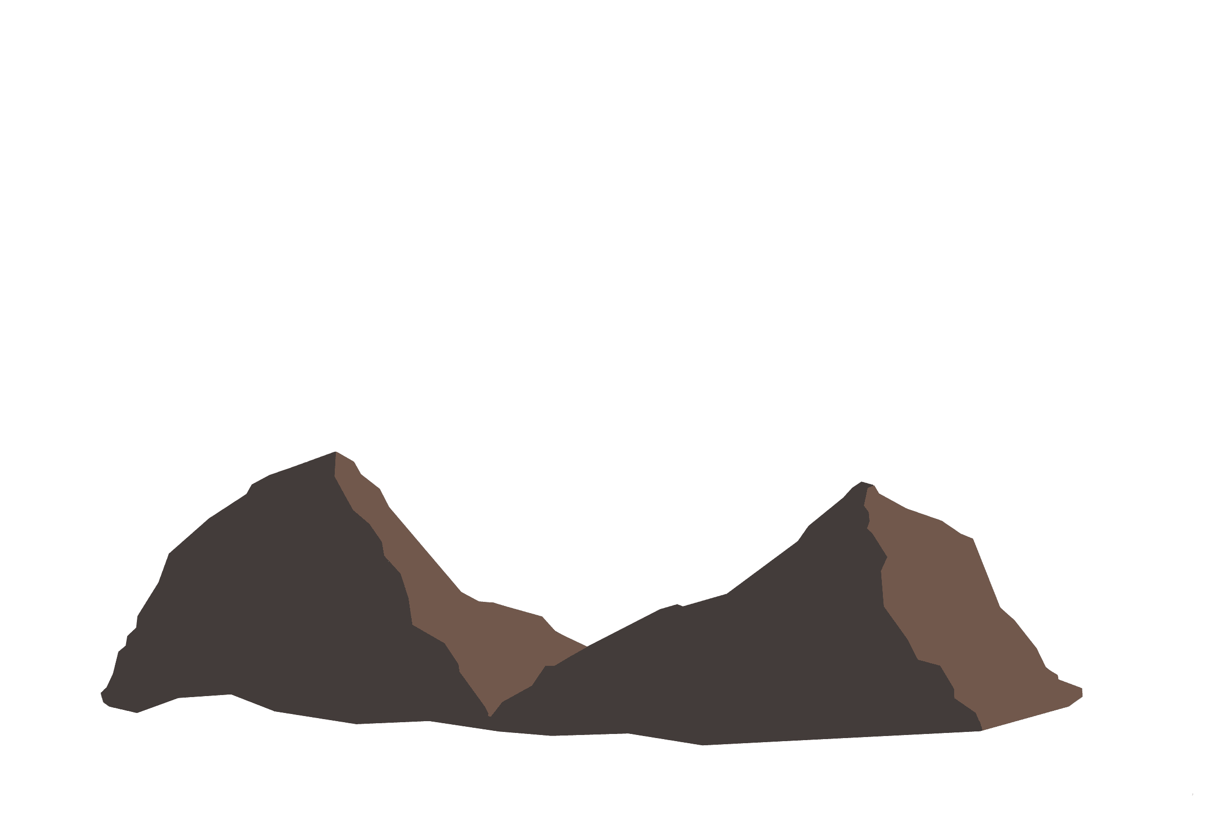 Illustration von Bergen